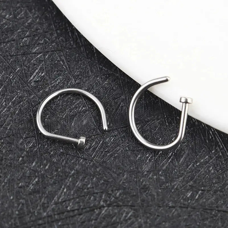 MAC167 D-Type Nose Ring - SJB-DIAMOND ELITES