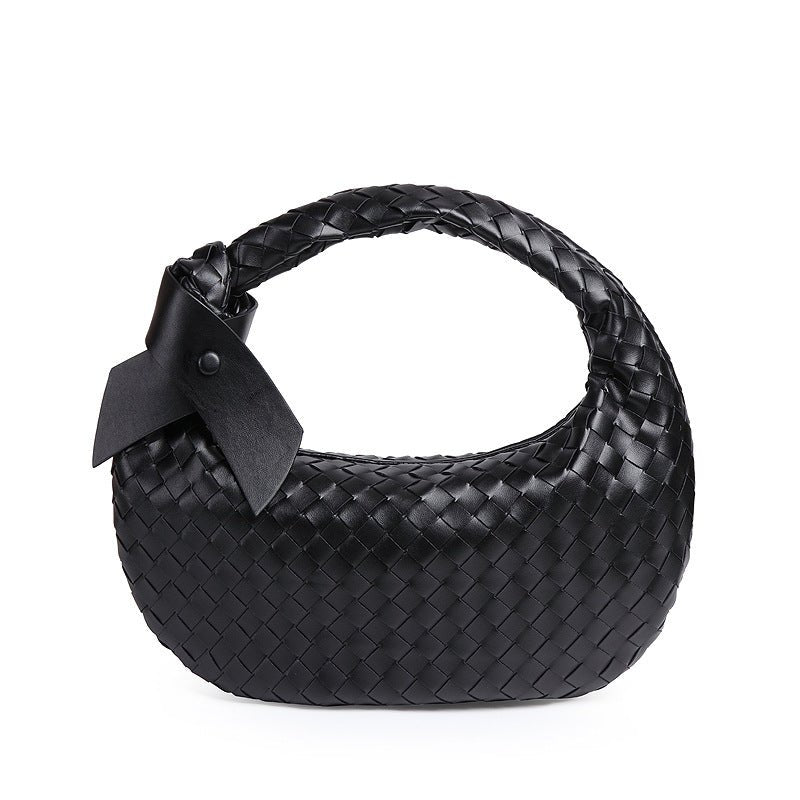 MAC168 Simple And Sstylish Woven Leather Handbag(No bow) - SJB-DIAMOND ELITES
