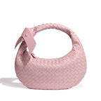MAC168 Simple And Sstylish Woven Leather Handbag(No bow) - SJB-DIAMOND ELITES