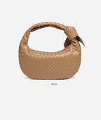 MAC168 Simple And Sstylish Woven Leather Handbag(No bow) - SJB-DIAMOND ELITES