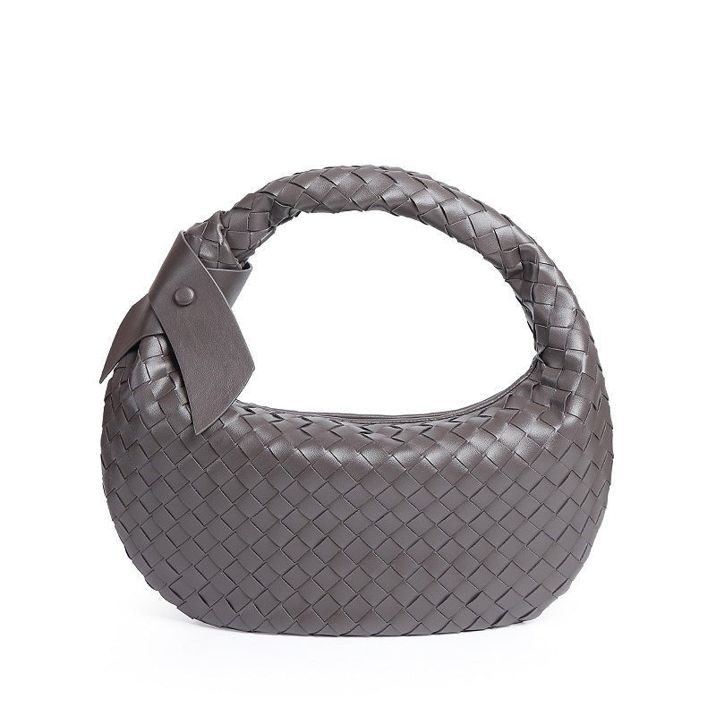 MAC168 Simple And Sstylish Woven Leather Handbag(No bow) - SJB-DIAMOND ELITES