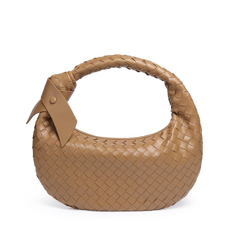 MAC168 Simple And Sstylish Woven Leather Handbag(No bow) - SJB-DIAMOND ELITES