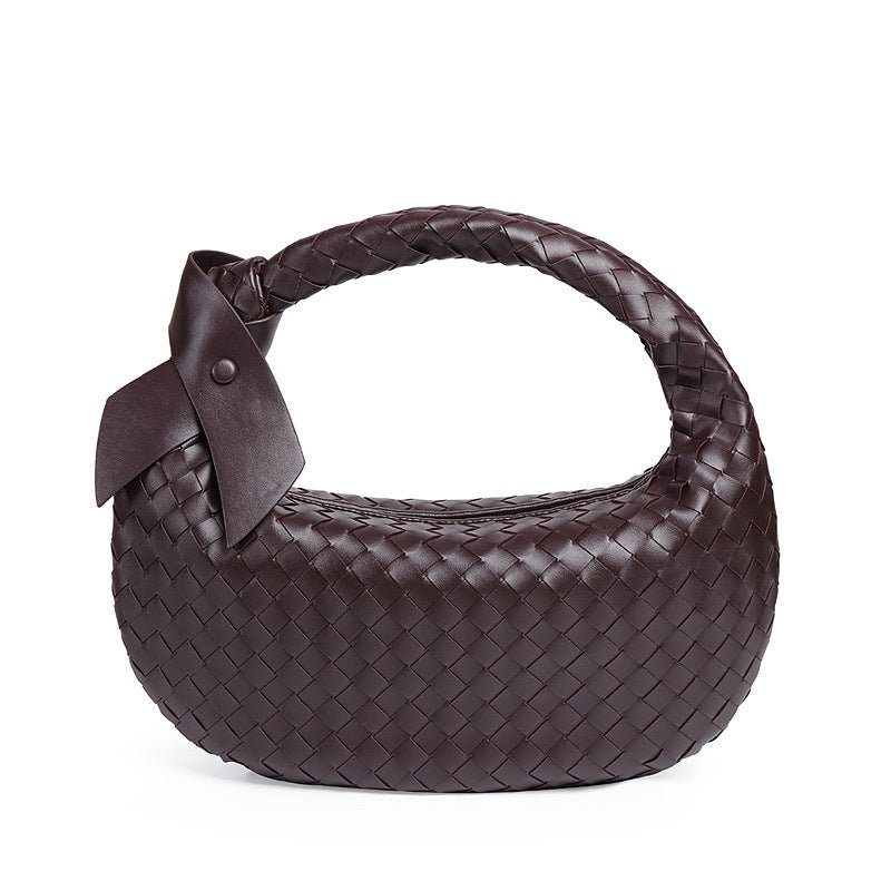MAC168 Simple And Sstylish Woven Leather Handbag(No bow) - SJB-DIAMOND ELITES