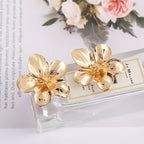 MAC170 Retro Simple Alloy Flower Stud Earrings - SJB-DIAMOND ELITES