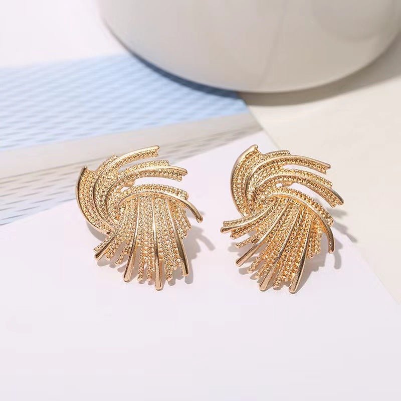 MAC171  High-end And Unique Geometric Metal Earrings - SJB-DIAMOND ELITES