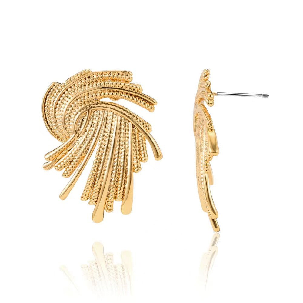 MAC171  High-end And Unique Geometric Metal Earrings - SJB-DIAMOND ELITES