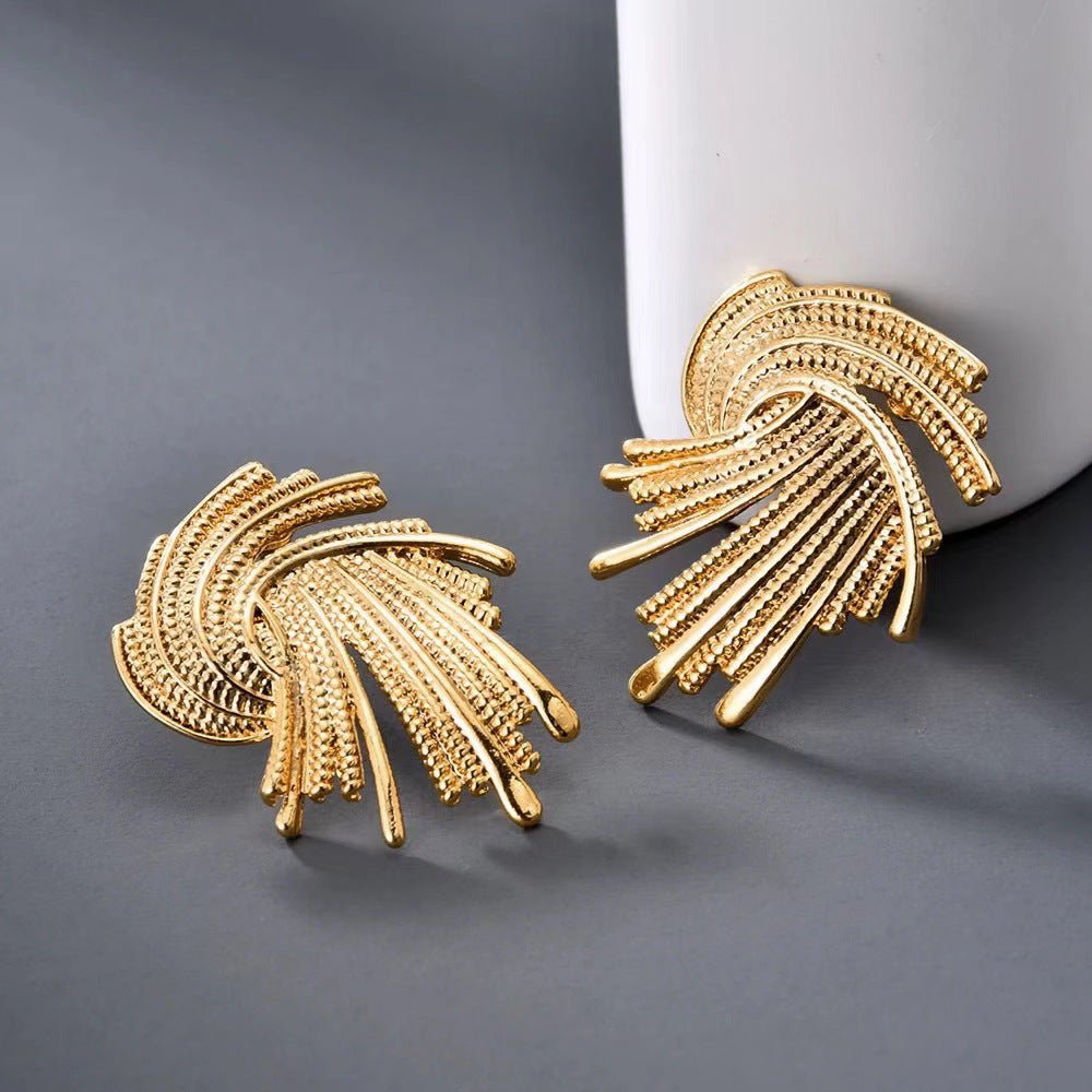 MAC171  High-end And Unique Geometric Metal Earrings - SJB-DIAMOND ELITES