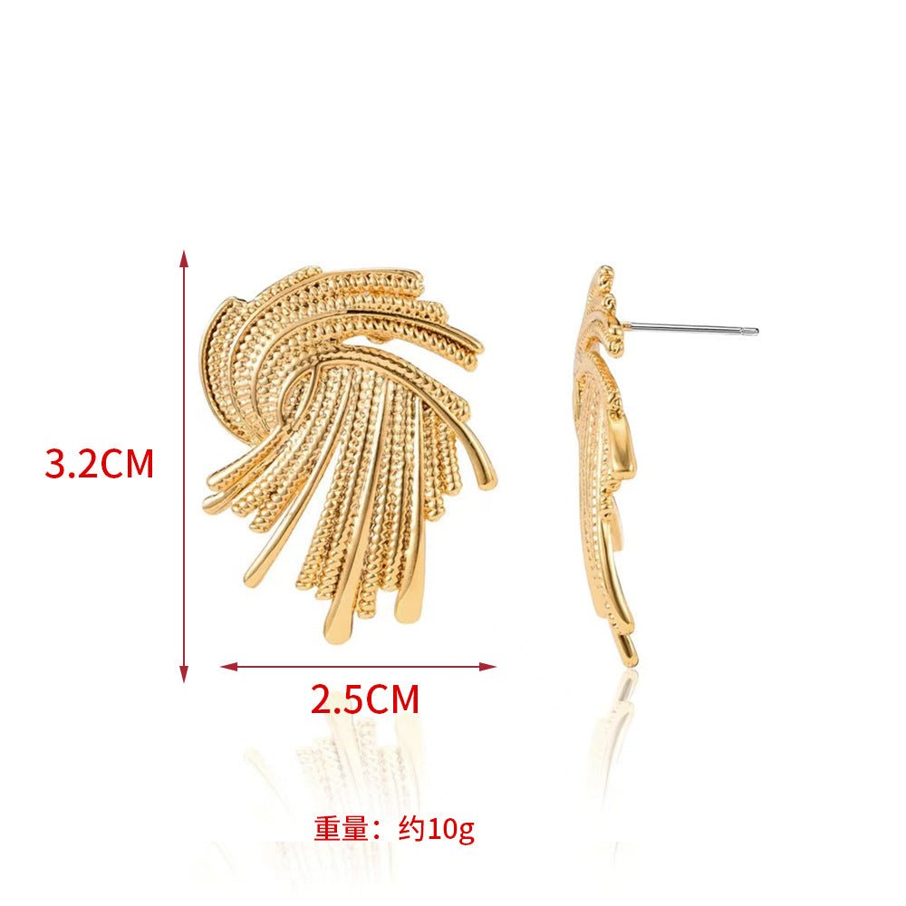 MAC171  High-end And Unique Geometric Metal Earrings - SJB-DIAMOND ELITES