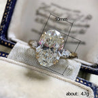 MAC176 Oval Zirconia Engagement Ring - SJB-DIAMOND ELITES