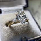 MAC176 Oval Zirconia Engagement Ring - SJB-DIAMOND ELITES