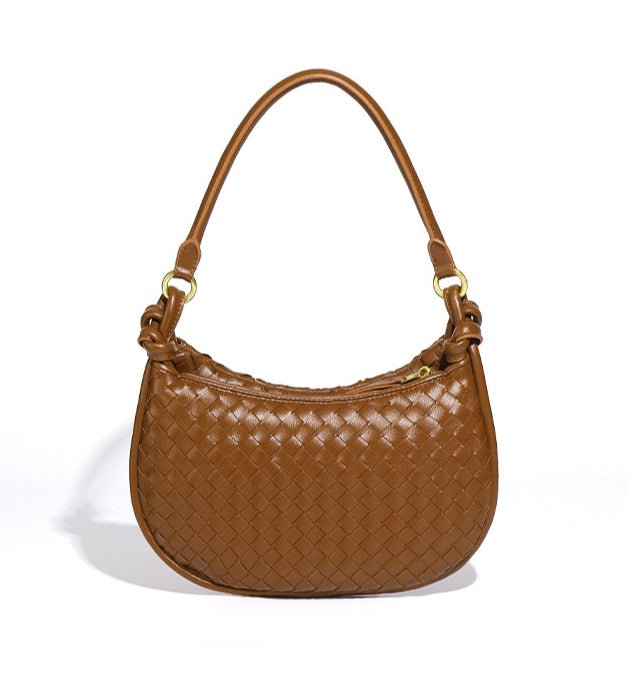 MAC177 Fashionable And Versatile Retro Woven High-end Shoulder Armpit Bag - SJB-DIAMOND ELITES