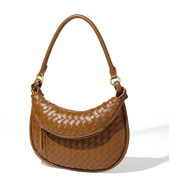 MAC177 Fashionable And Versatile Retro Woven High-end Shoulder Armpit Bag - SJB-DIAMOND ELITES