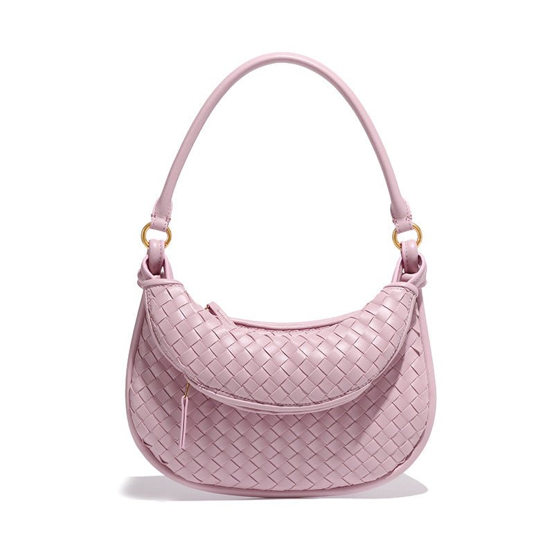 MAC177 Fashionable And Versatile Retro Woven High-end Shoulder Armpit Bag - SJB-DIAMOND ELITES