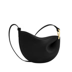 MAC182 Lychee Textured One-Shoulder Crossbody Saddle Bag