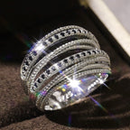 Crossed Zirconia Ring(MAC192)