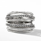 Crossed Zirconia Ring(MAC192)