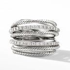 Crossed Zirconia Ring(MAC192)