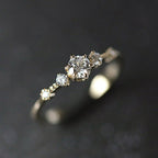 Light Luxury Palace Style Hollow Carved Lace Ring(MAC193)