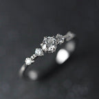 Light Luxury Palace Style Hollow Carved Lace Ring(MAC193)