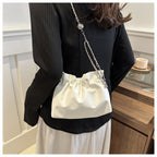 Versatile Chain Shoulder Crossbody Pleated Cloud Bag(MAC201)