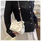 Versatile Chain Shoulder Crossbody Pleated Cloud Bag(MAC201)