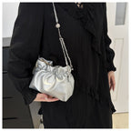 Versatile Chain Shoulder Crossbody Pleated Cloud Bag(MAC201)