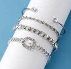 Retro Personalized Twist Bracelet Imitation Gemstone Bracelet(MAC203)