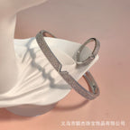 18K Real Gold Plating: Exquisite V-shaped Bracelet Ring Set(MAC212)
