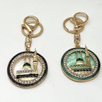 Gold Plated Mosque Of The Prophet Keychain | Masjid an-Nabawi Keychain (MAC214)