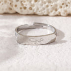 Simple engraved titanium steel ring with Arabic elements （With gift box）(MAC215)