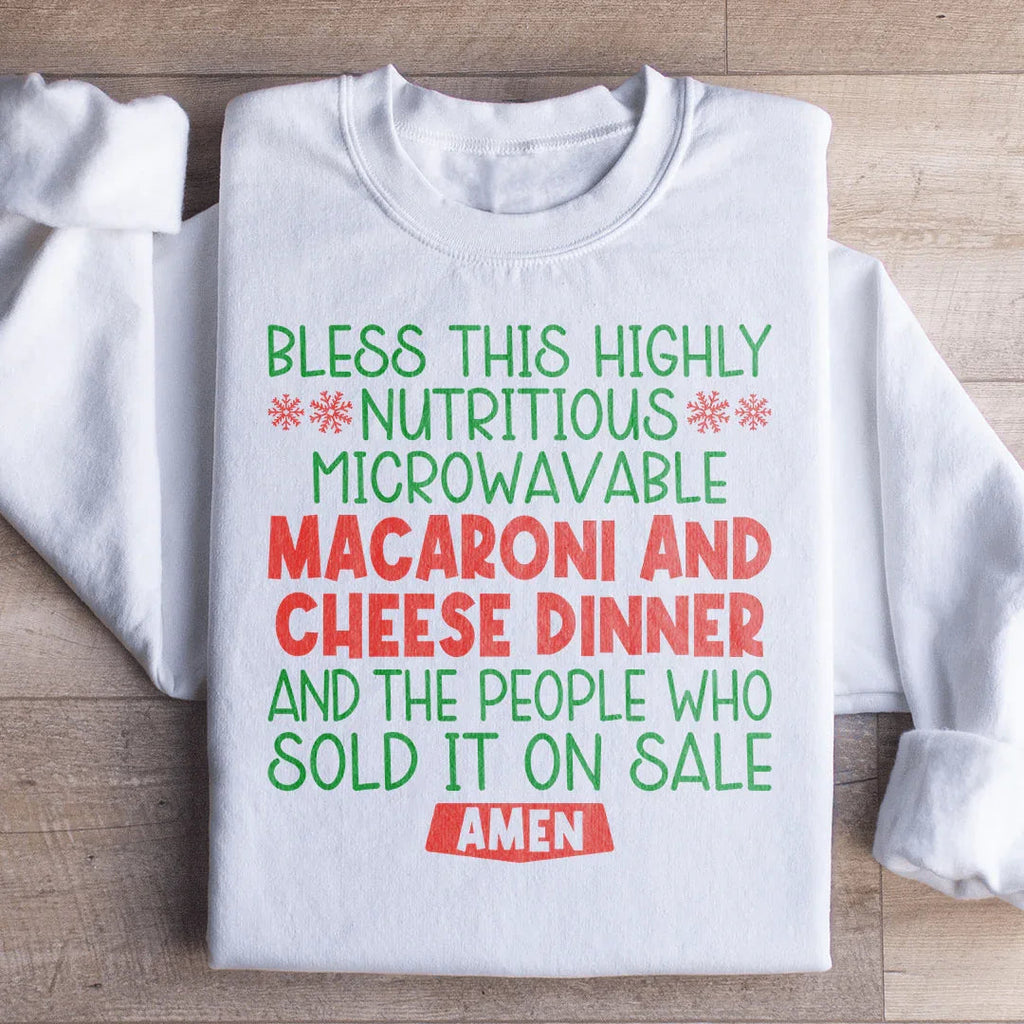 Macaroni And Cheese Dinner Sweatshirt Peachy Sunday