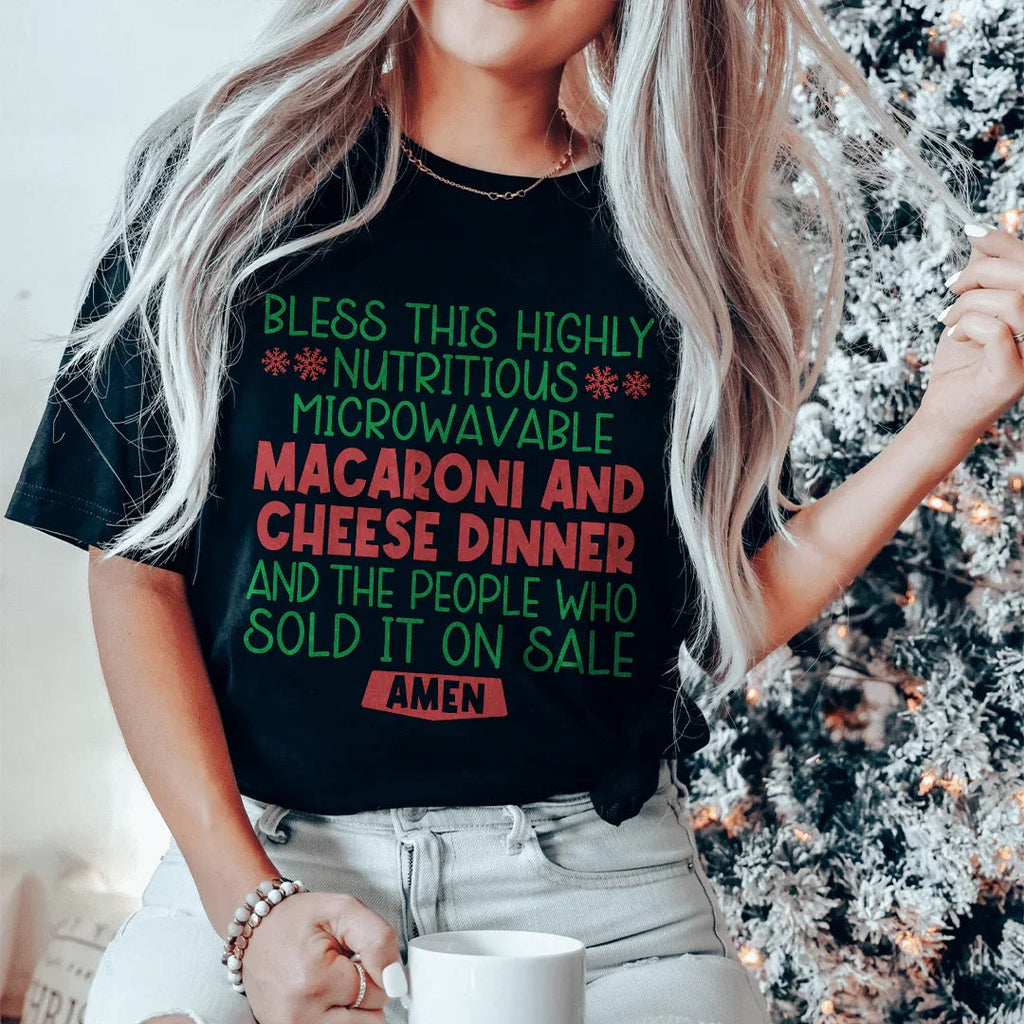 Macaroni And Cheese Dinner Tee Peachy Sunday