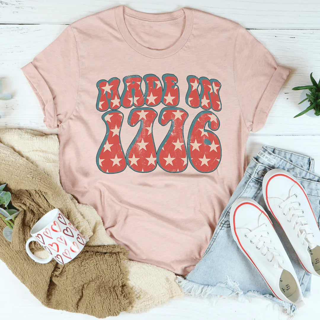 Made In 1776 Tee Peachy Sunday