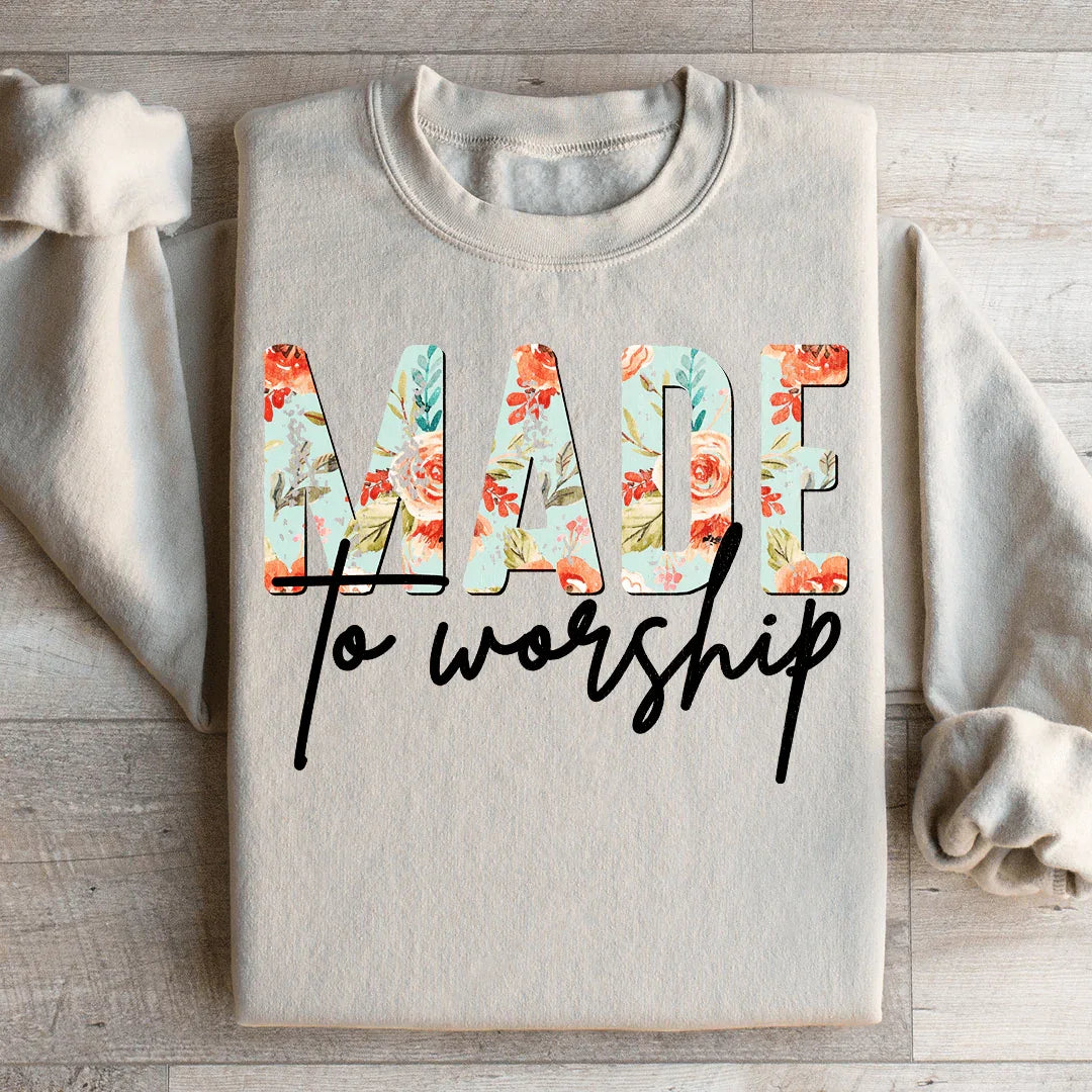 Made To Worship Sweatshirt Peachy Sunday