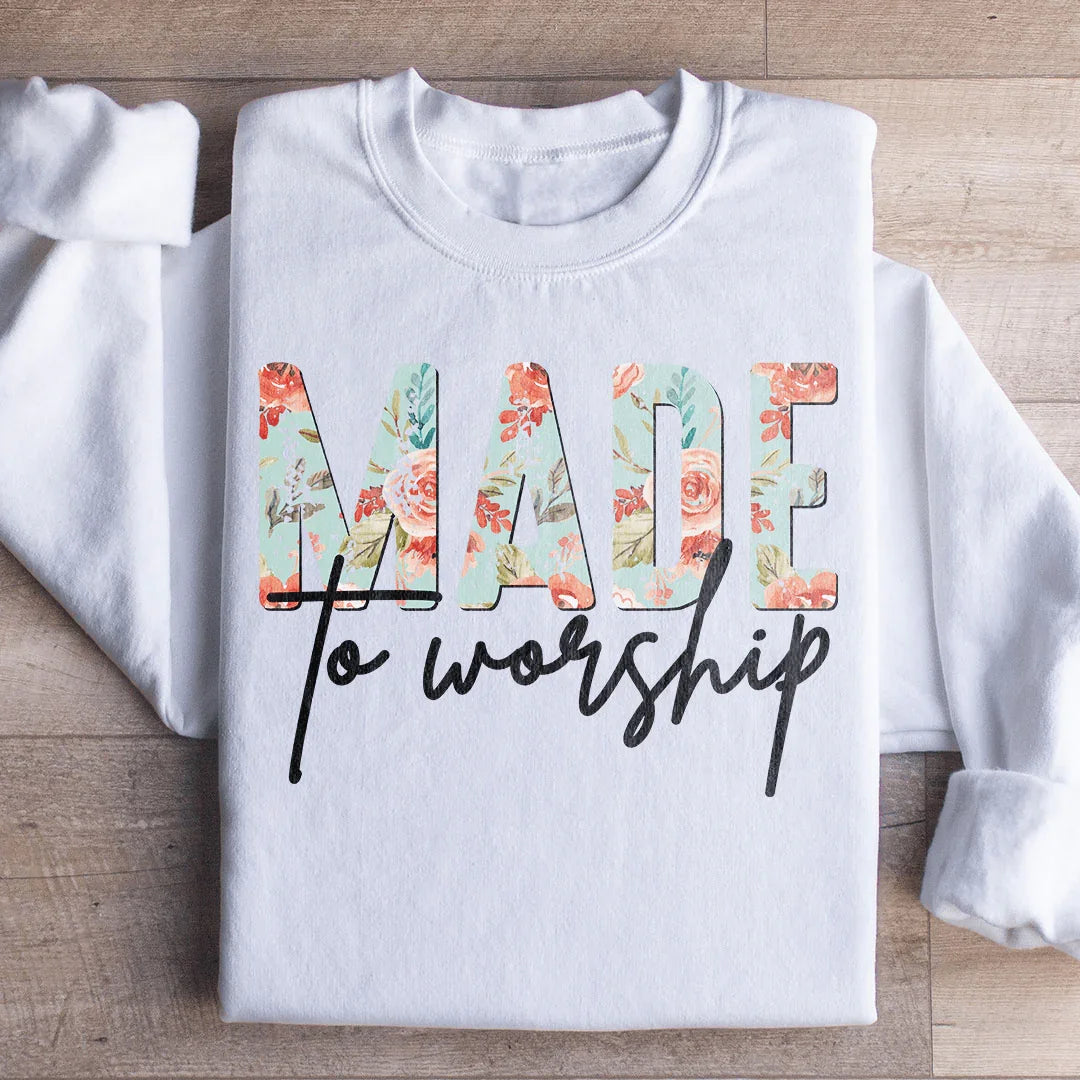 Made To Worship Sweatshirt Peachy Sunday