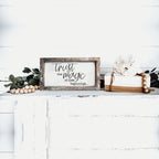 Rustic Wooden Magic Of New Beginnings Inspirational Sign Home Decor Gift BandsCo Straps