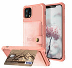 Magnetic Black Leather Wallet Case for iPhone 14 13 11 12 Case Armor Shockproof Card Holder Wallet Flip Cover Buckle Cash Card Sleeve Leather Protective Kickstand Durable High Capacity Phone Case Stevvex
