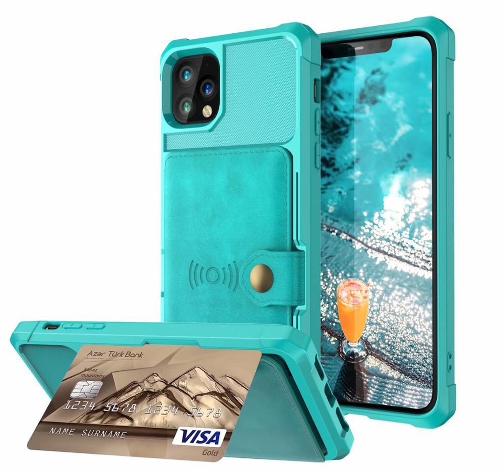 Magnetic Black Leather Wallet Case for iPhone 14 13 11 12 Case Armor Shockproof Card Holder Wallet Flip Cover Buckle Cash Card Sleeve Leather Protective Kickstand Durable High Capacity Phone Case Stevvex
