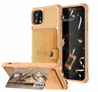 Magnetic Black Leather Wallet Case for iPhone 14 13 11 12 Case Armor Shockproof Card Holder Wallet Flip Cover Buckle Cash Card Sleeve Leather Protective Kickstand Durable High Capacity Phone Case Stevvex