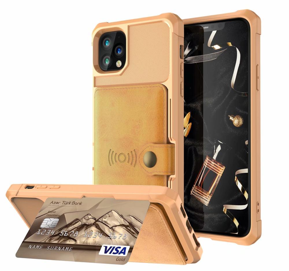 Magnetic Black Leather Wallet Case for iPhone 14 13 11 12 Case Armor Shockproof Card Holder Wallet Flip Cover Buckle Cash Card Sleeve Leather Protective Kickstand Durable High Capacity Phone Case Stevvex