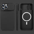 Magnetic Case for iPhone 13 12/13 12 Pro/13 12Pro Max Case Camera Protection Cover Silky Silicone Case with Slide Camera Lens Protection Shockproof Phone Case Stevvex