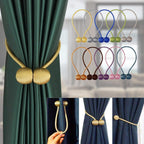 Magnetic Curtain Buckle Holder Tieback Window Accessories Curtain Decorative Curtain Tiebacks  Magnetic Curtain Tiebacks European Style Decorative Curtain Drape Tie With Strong Magnetic For Home And Office Decoration Stevvex