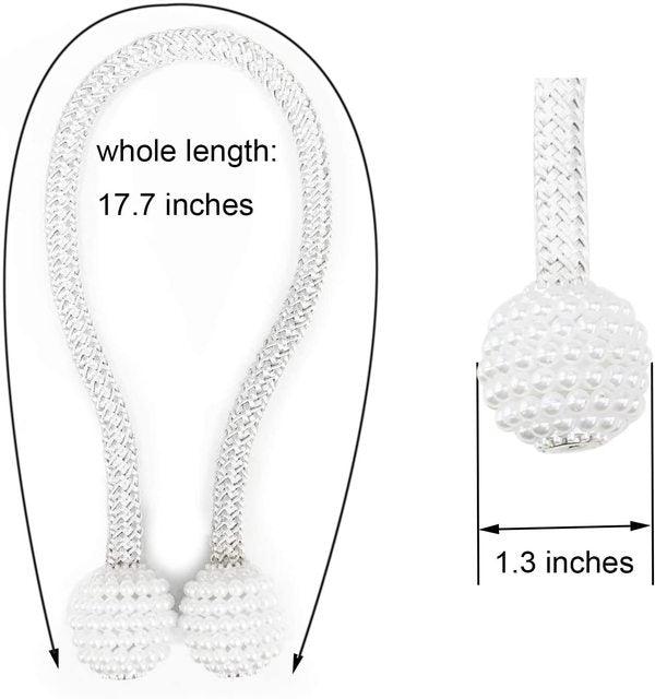 Magnetic Curtain Clip Room Accessories Pearl Ball Curtains Holder Tieback Home Decor Hanging Ball Buckle Tie Back Curtain Tiebacks Pearl Ball Home Curtain Buckle The Most Convenient Tie Backs Weave Clips Rope Straps Holder Stevvex