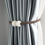 Magnetic Curtain Clip Room Accessories Pearl Ball Curtains Holder Tieback Home Decor Hanging Ball Buckle Tie Back Curtain Tiebacks Pearl Ball Home Curtain Buckle The Most Convenient Tie Backs Weave Clips Rope Straps Holder Stevvex