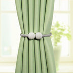 Magnetic Curtain Clip Room Accessories Pearl Ball Curtains Holder Tieback Home Decor Hanging Ball Buckle Tie Back Curtain Tiebacks Pearl Ball Home Curtain Buckle The Most Convenient Tie Backs Weave Clips Rope Straps Holder Stevvex