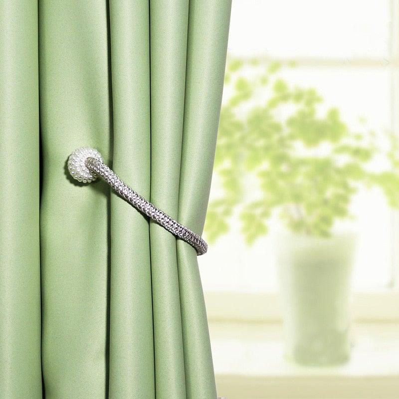 Magnetic Curtain Clip Room Accessories Pearl Ball Curtains Holder Tieback Home Decor Hanging Ball Buckle Tie Back Curtain Tiebacks Pearl Ball Home Curtain Buckle The Most Convenient Tie Backs Weave Clips Rope Straps Holder Stevvex