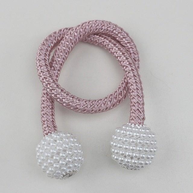 Magnetic Curtain Clip Room Accessories Pearl Ball Curtains Holder Tieback Home Decor Hanging Ball Buckle Tie Back Curtain Tiebacks Pearl Ball Home Curtain Buckle The Most Convenient Tie Backs Weave Clips Rope Straps Holder Stevvex