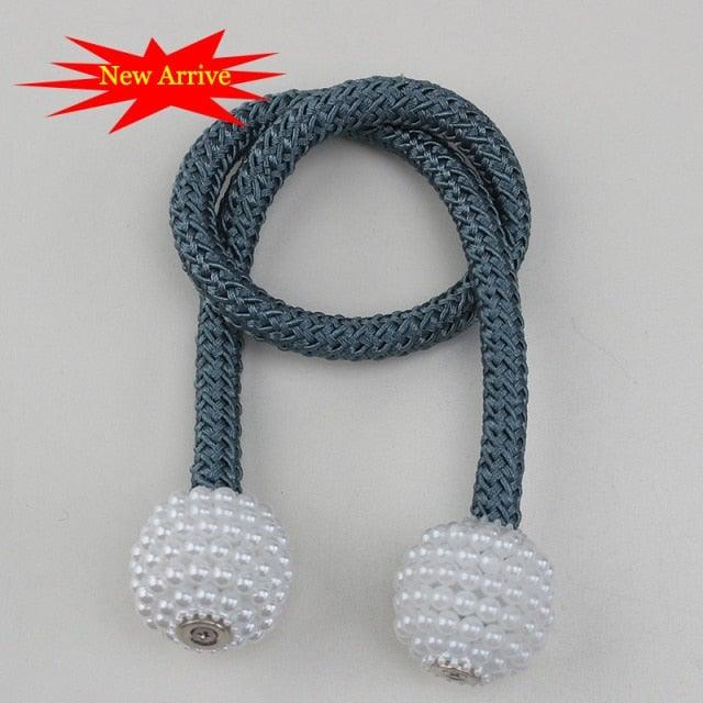 Magnetic Curtain Clip Room Accessories Pearl Ball Curtains Holder Tieback Home Decor Hanging Ball Buckle Tie Back Curtain Tiebacks Pearl Ball Home Curtain Buckle The Most Convenient Tie Backs Weave Clips Rope Straps Holder Stevvex