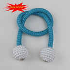 Magnetic Curtain Clip Room Accessories Pearl Ball Curtains Holder Tieback Home Decor Hanging Ball Buckle Tie Back Curtain Tiebacks Pearl Ball Home Curtain Buckle The Most Convenient Tie Backs Weave Clips Rope Straps Holder Stevvex