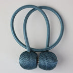 Magnetic Curtain Tieback Buckle Strap Holdbacks Magnet Clip For Curtain Rod Tie Backs Hanging Belts Rope Accessories Upgraded Curtain Buckles European Style Decorative Weave Rope Curtain Holdbacks Holder For Window Decor Curtain Clips Rope Straps Magnet Stevvex